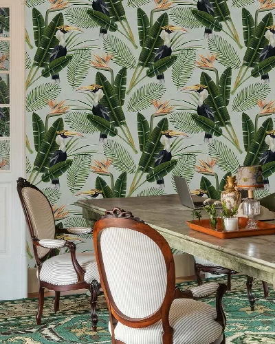 Celandine Daydream Tropical Wallpaper