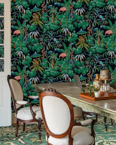 Solenne Atelier Tropical Wallpaper — Midnight Garden