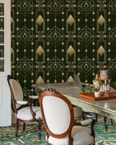 Elowen Serenade Art Deco Wallpaper