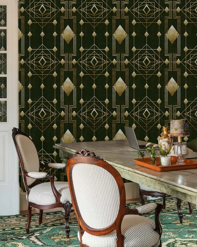 Elowen Serenade Art Deco Wallpaper