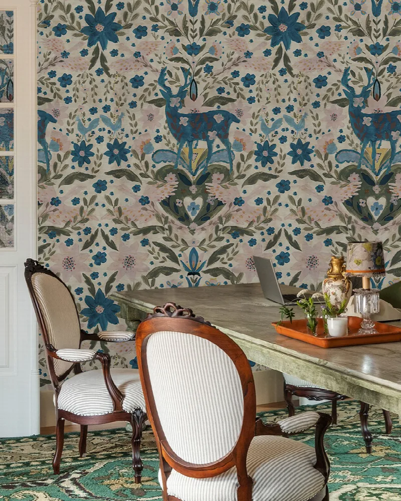 Kestrel Reverie Ornamental Wallpaper