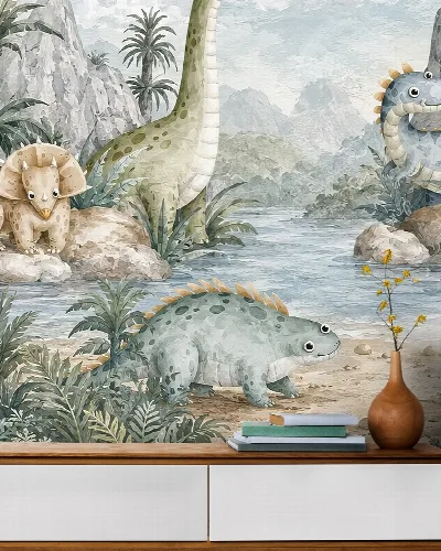Wrenley Reverie Dinosaur Wallpaper