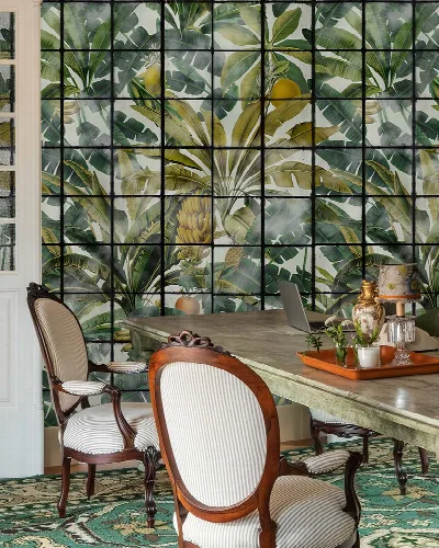 Dovewick Gleam Botanical Wallpaper