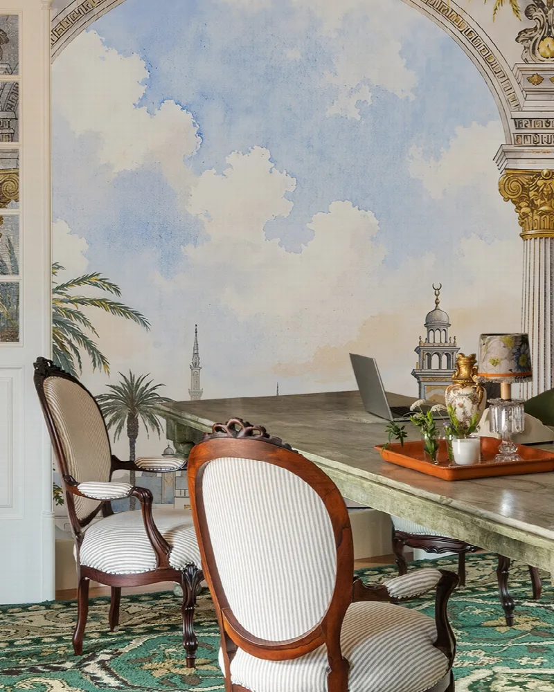 Thistlemere Verse Architectural Wallpaper