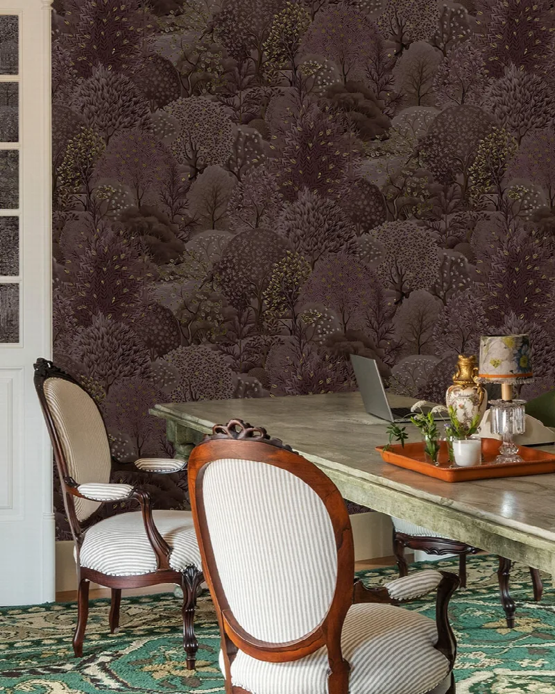 Norwyn Gleam Woodland Wallpaper