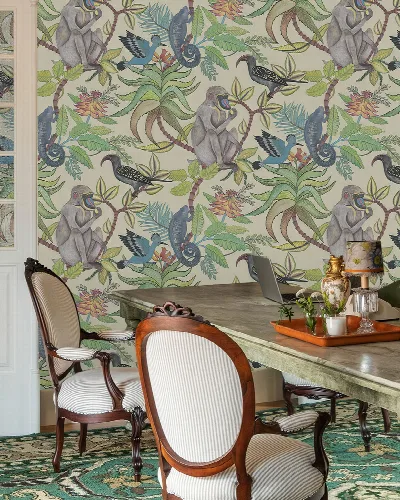 Peverly Muse Tropical Wallpaper — Sage