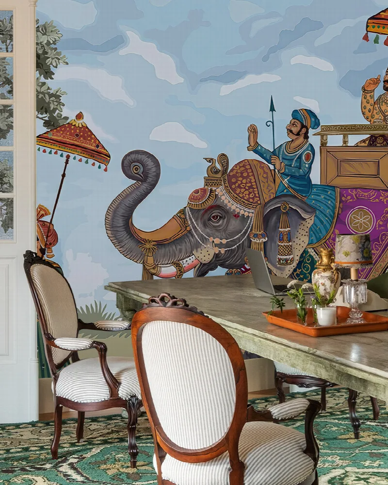 Umbervale Cadence Indian Garden Wallpaper