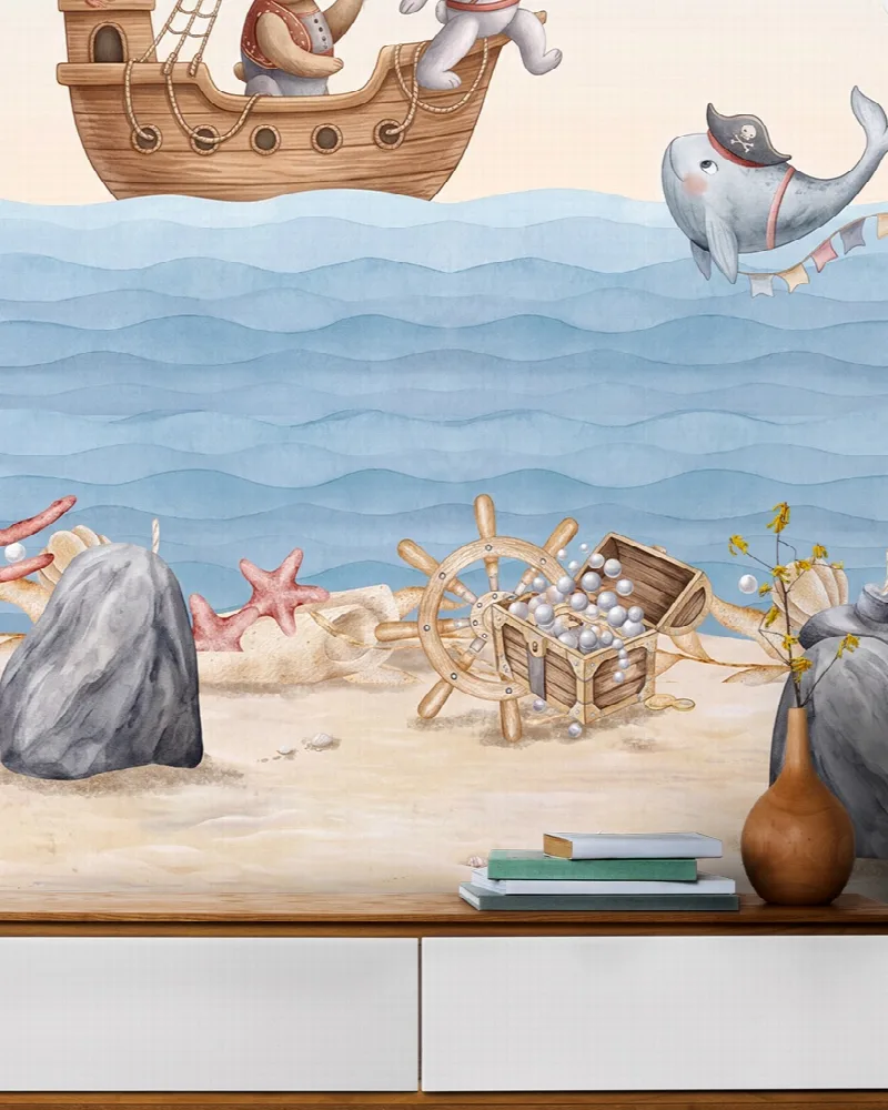 Wrenley Tableau Ocean Kids Wallpaper