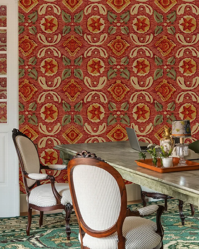 Kestrel Tapestry Ornamental Wallpaper