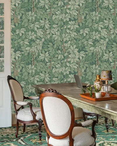 Peverly Serenade Botanical Wallpaper — Forest