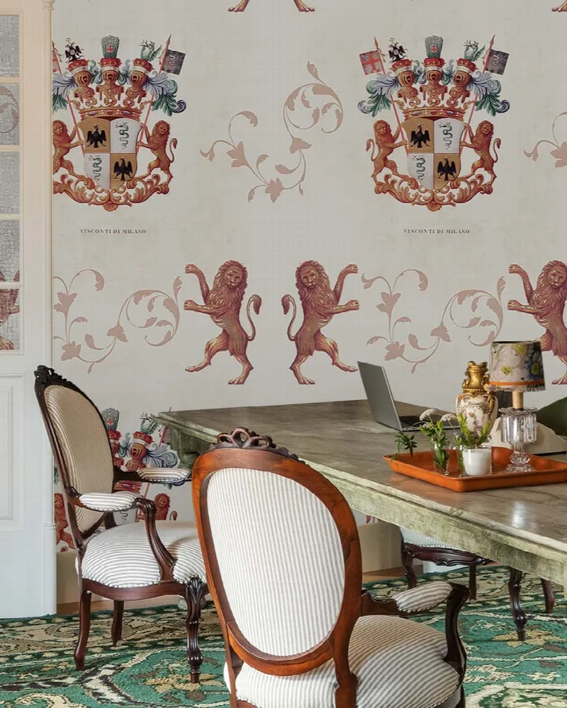 Celandine Reverie Folk Art Wallpaper