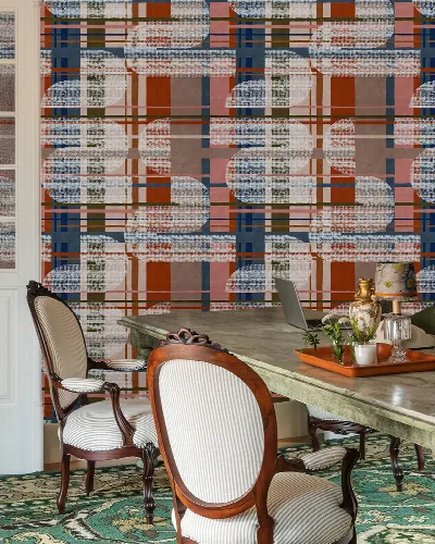 Halewood Whim Checks & Stripes Wallpaper