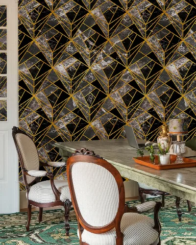 Gildmere Haven Geometric Wallpaper