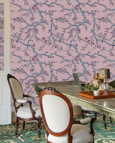 Quenora Serenade Floral Wallpaper — Blush