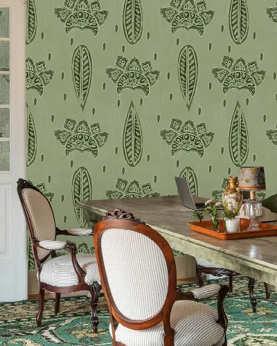 Kestrel Keepsake Floral Wallpaper — Sage