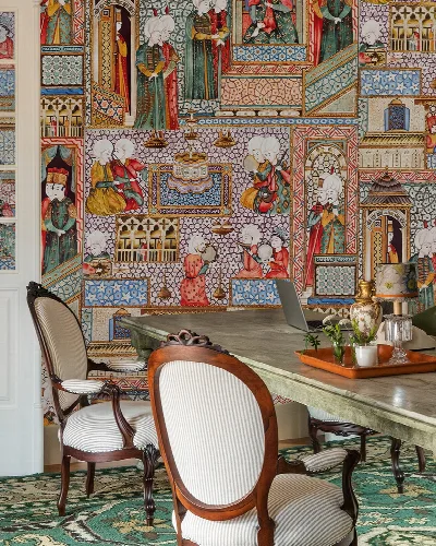 Umbervale Chronicle Architectural Wallpaper