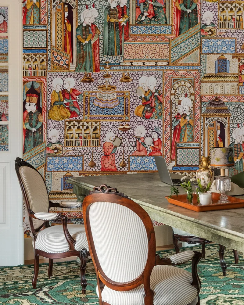 Umbervale Chronicle Architectural Wallpaper