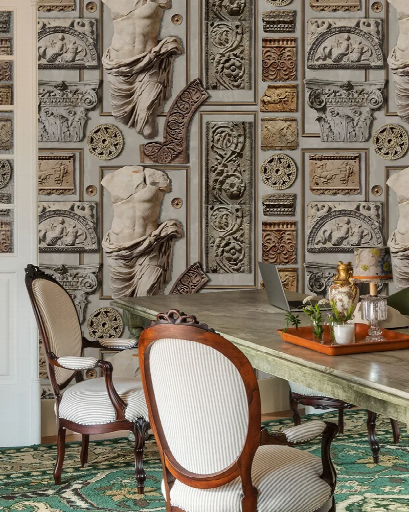 Iverley Tapestry Illustrative Wallpaper