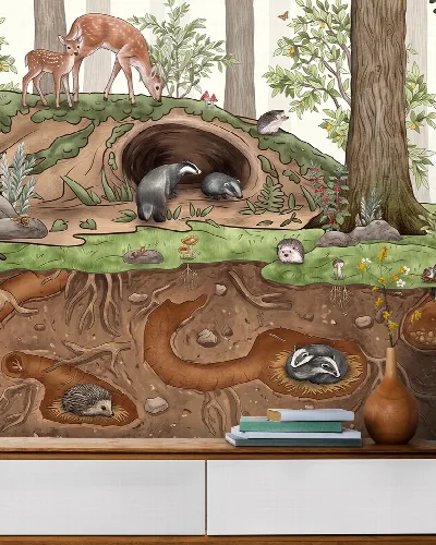 Yarrowmere Rhapsody Woodland Nursery Wallpaper
