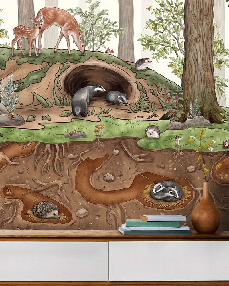 Yarrowmere Rhapsody Woodland Nursery Wallpaper