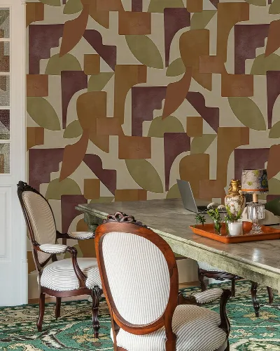 Orlena Vista Geometric Wallpaper