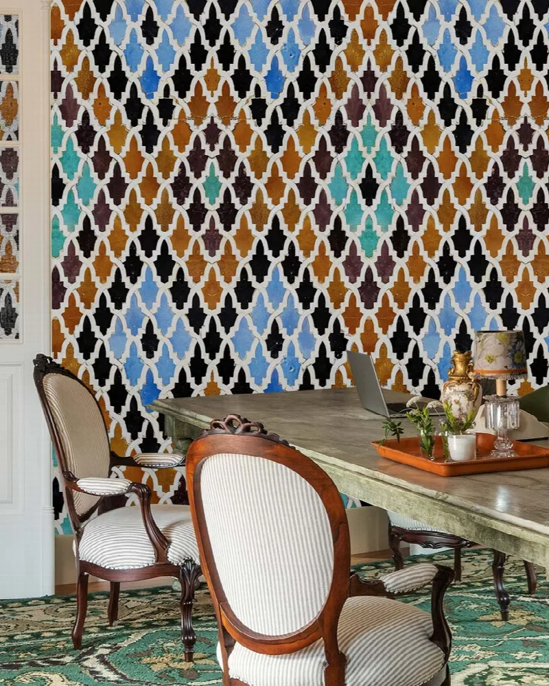 Fenwick Whim Tile Effect Wallpaper