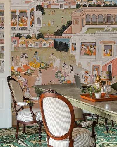 Virelle Keepsake Narrative Art Wallpaper