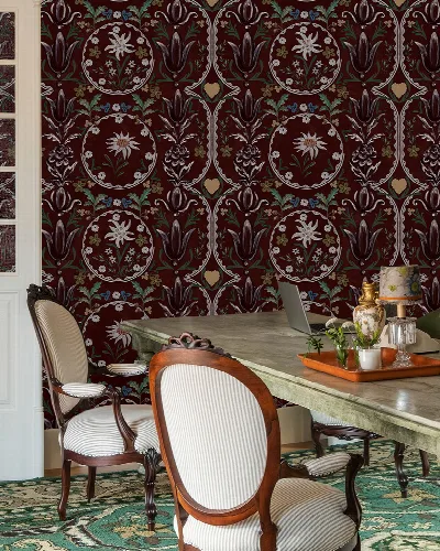 Junora Tableau Ornamental Wallpaper