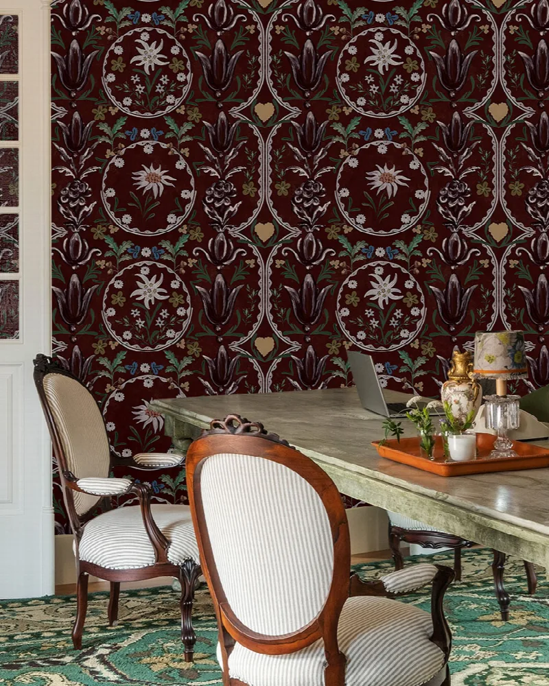 Junora Tableau Ornamental Wallpaper