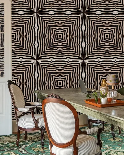Gildmere Drift Geometric Wallpaper