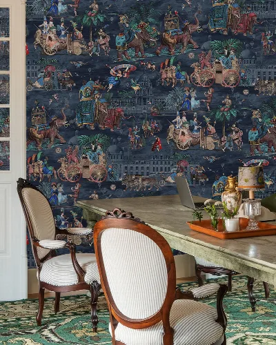 Larkspur Atelier Marine Wallpaper