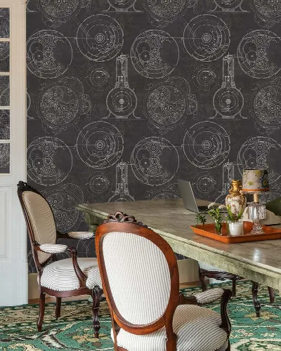 Bellora Passage Illustrative Wallpaper — Graphite