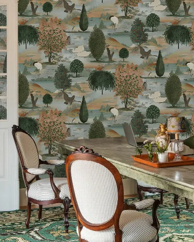 Orlena Gleam Scenic Wallpaper