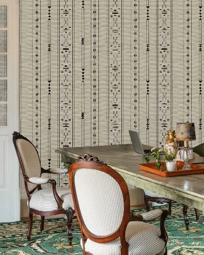 Quenora Chronicle Checks & Stripes Wallpaper