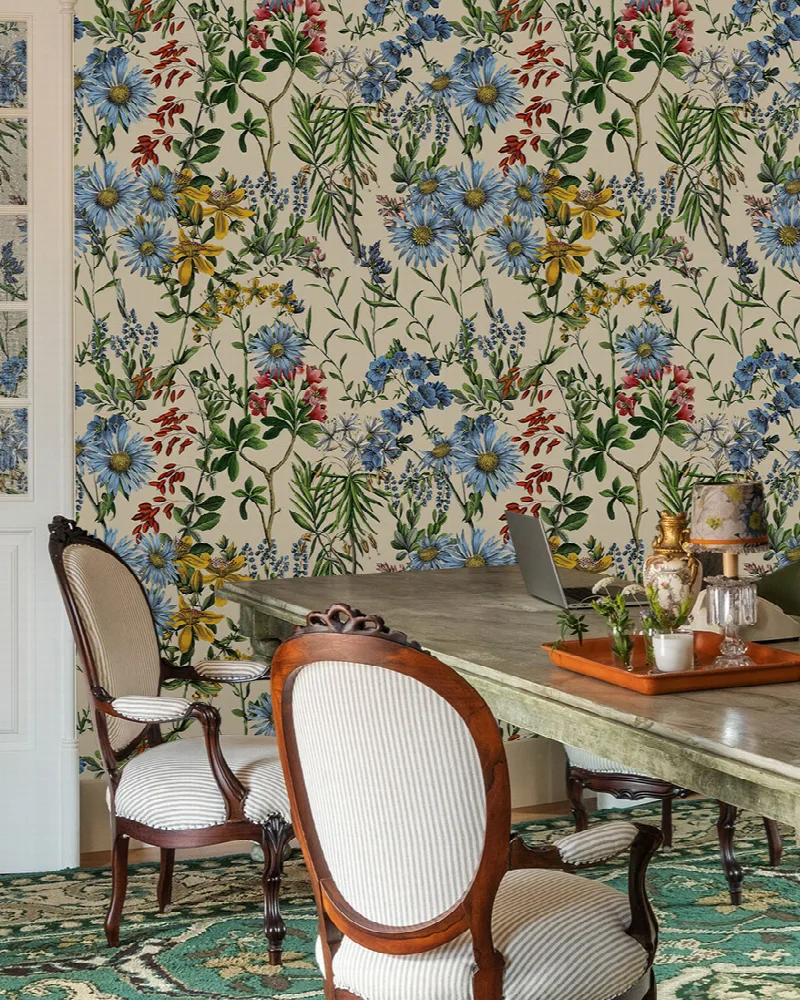 Fenwick Verse Floral Wallpaper