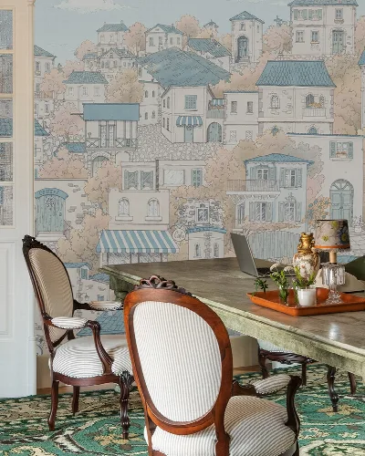 Umbervale Verse Woodland Wallpaper