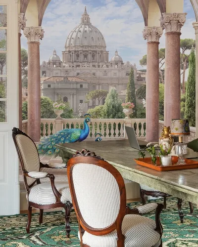 Yarrowmere Muse Architectural Wallpaper