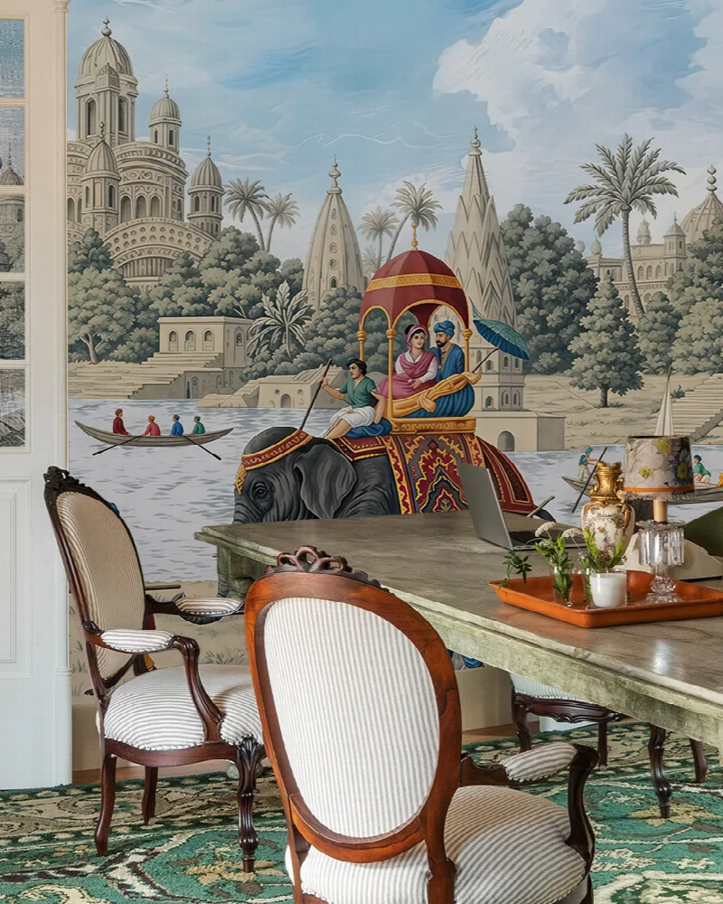 Umbervale Keepsake Indian Garden Wallpaper