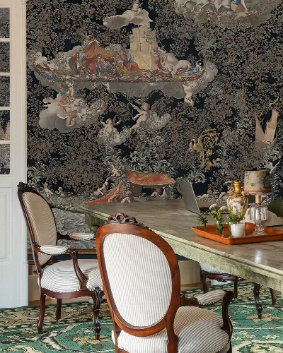 Gildmere Prelude Marine Wallpaper