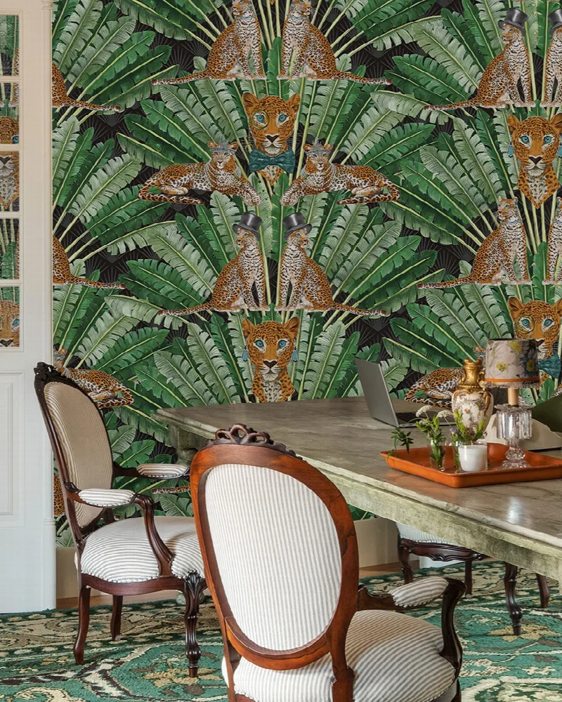 Larkspur Verse Tropical Wallpaper