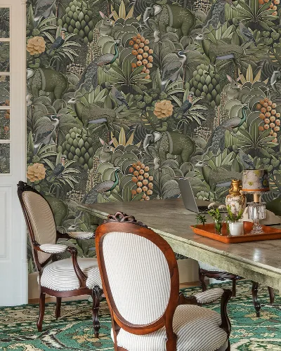 Solenne Enclave Tropical Wallpaper — Olive
