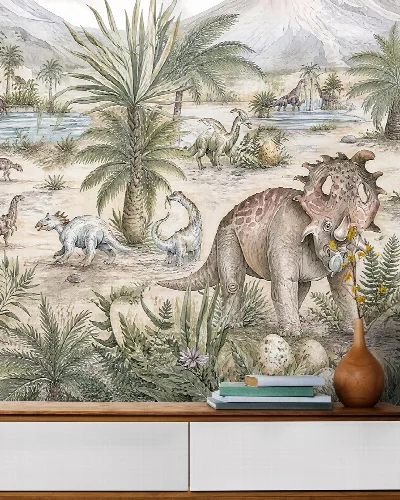 Wrenley Keepsake Dinosaur Wallpaper