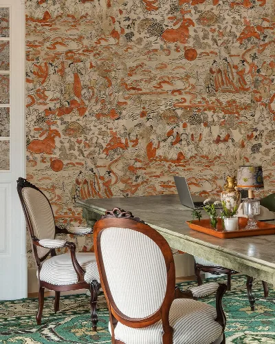 Junora Tapestry Floral Wallpaper