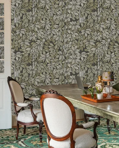 Peverly Serenade Botanical Wallpaper