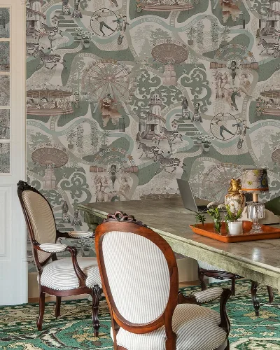 Larkspur Reverie Carnival Wallpaper