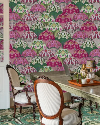 Merevale Chronicle Geometric Wallpaper