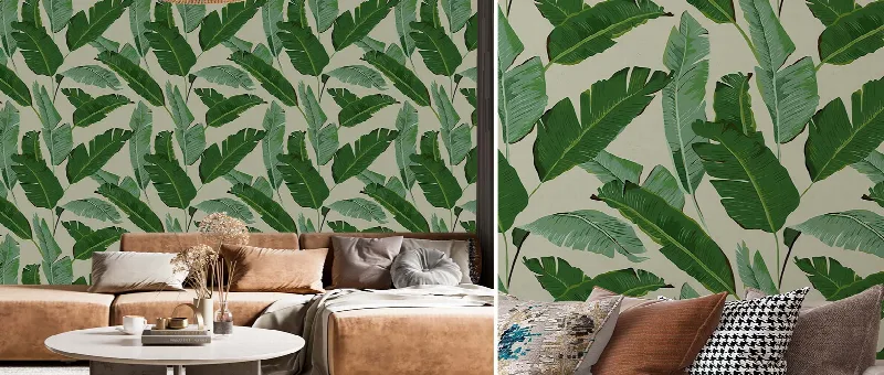 Celandine Verse Botanical Wallpaper — Living room inspiration