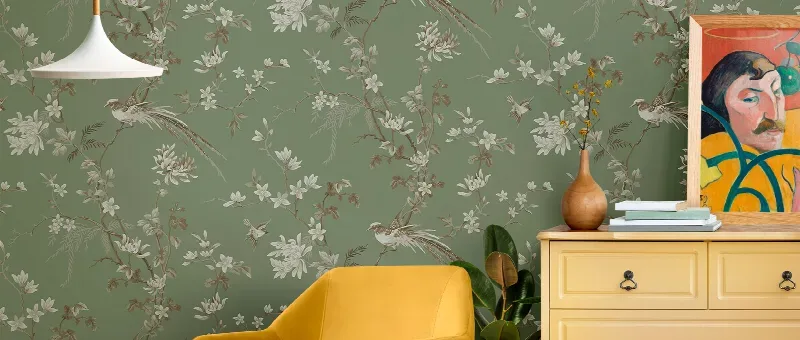 Norwyn Serenade Chinoiserie in a furnished room