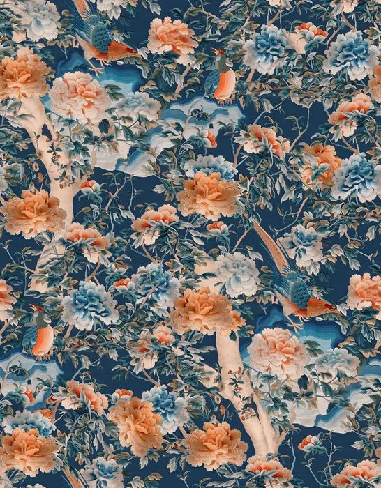 Iverley Vista Chinoiserie artwork detail