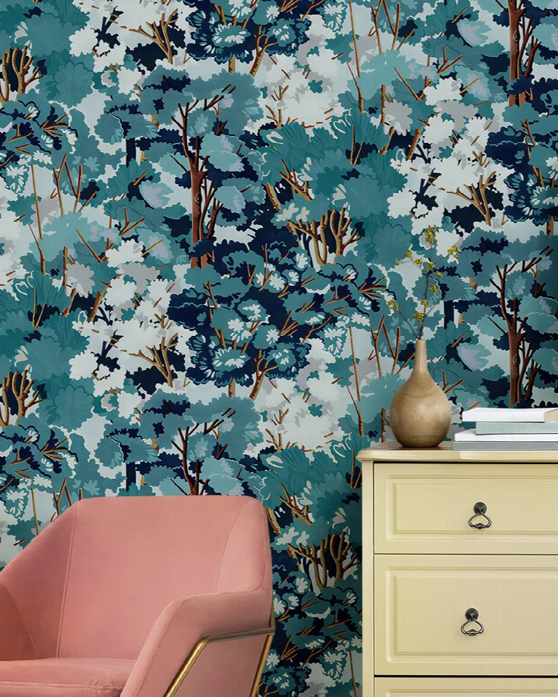 Solenne Prelude Woodland Wallpaper — mobile room preview 5